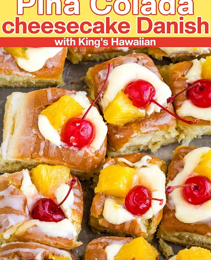 Pina Colada Cheesecake Danish