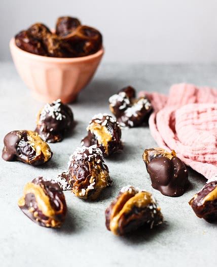 Almond Butter Stuffed Dates