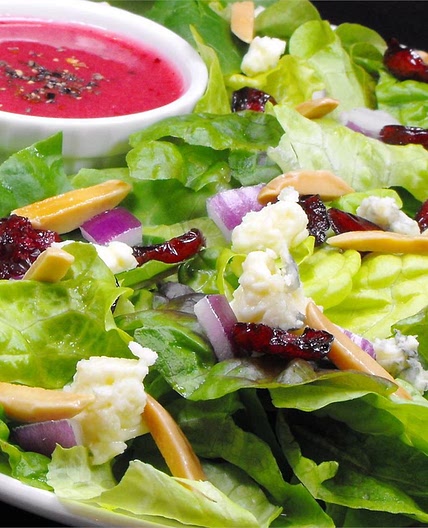 Green Salad with Cranberry Vinaigrette