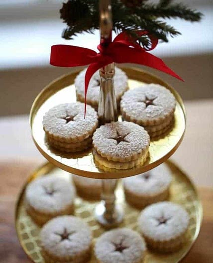 Chocolate Hazelnut Linzer Cookies