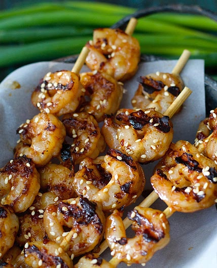Sesame Shrimp Skewers