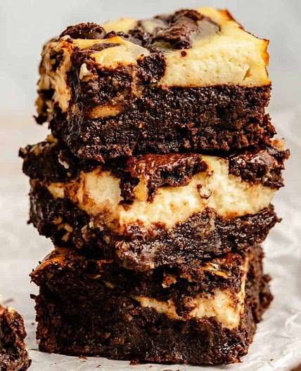 Fudgey Gluten-Free Cheesecake Brownies