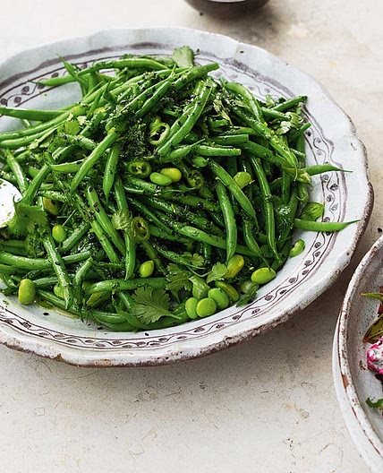 Two bean and two lime salad