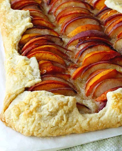 Peach Almond Tart with Vanilla Bean