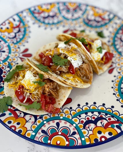 Slow Cooker Shredded Chicken Tacos