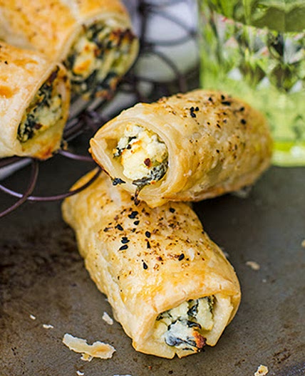 Feta Ricotta and Spinach Roll