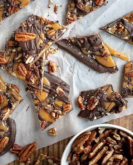 Salted Caramel Chocolate Bark