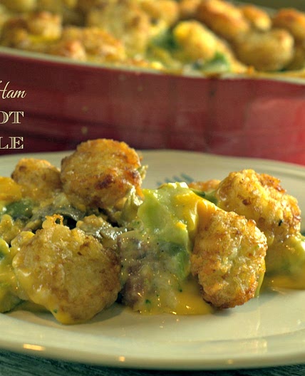 Ham and Broccoli Tater Tot Casserole