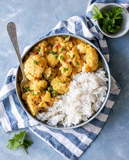 Caril de Couve-flor {Vegan}