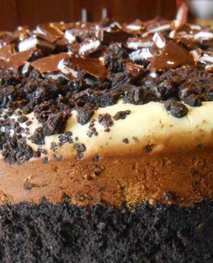 Chocolate-Mint Oreo Cheese Cake