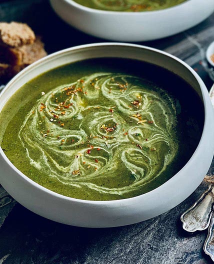 Luscious Wild Garlic and Nettle Soup