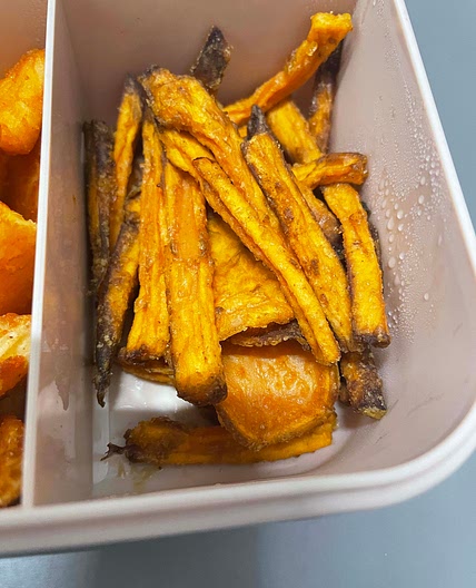 Frites de patates douces 