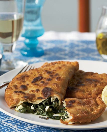 Greek Hand Pies with Greens, Dill, Mint and Feta