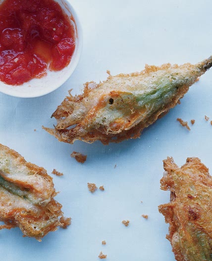 Squash Blossoms Stuffed With Ricotta