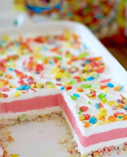 Fruity Pebbles Layered Dessert