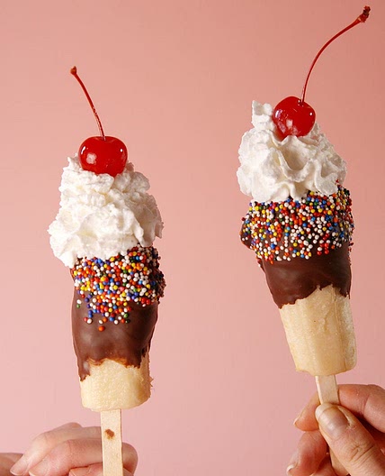 Banana Split Pops