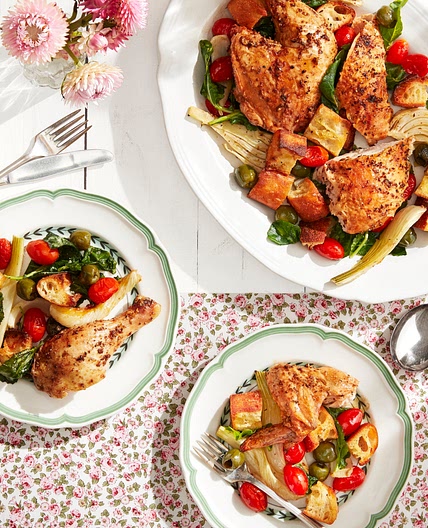 Roasted Chicken with Fennel and Tomatoes