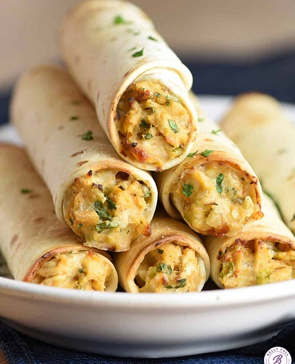 Baked Chicken Taquitos