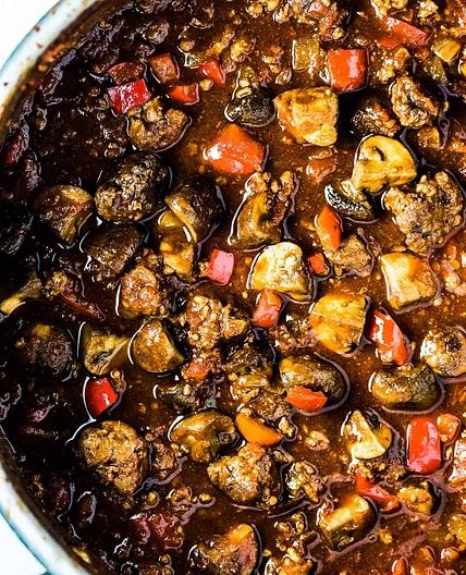 Mushroom Sausage Chili Recipe