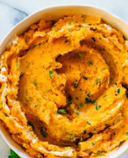 Savory Mashed Sweet Potatoes