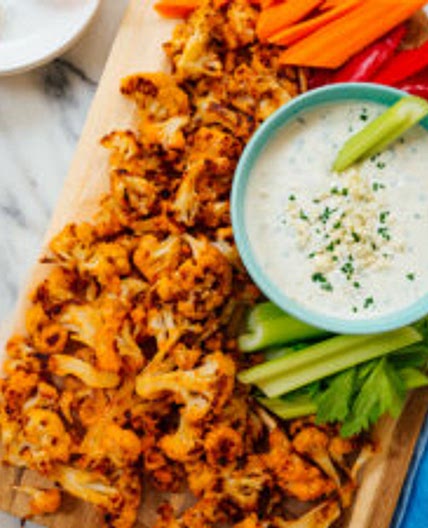 Roasted Buffalo Cauliflower