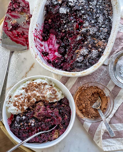 Mixed Berry Chocolate Baked Oatmeal