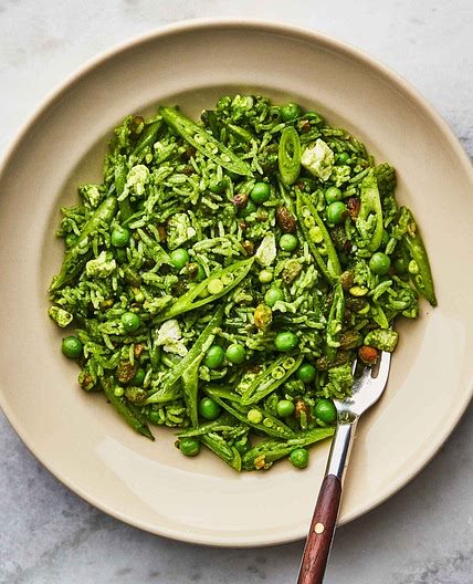 Crispy Green Rice Pilaf