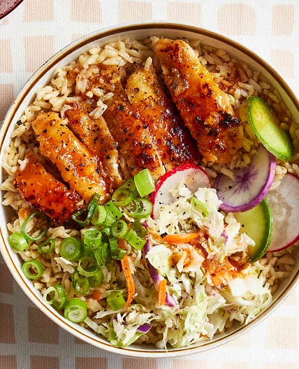 Sweet-and-Sour Chicken Bowls