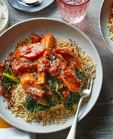 Slow cooker harissa vegetable stew