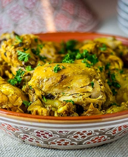 Moroccan Saffron Chicken Recipe Card
