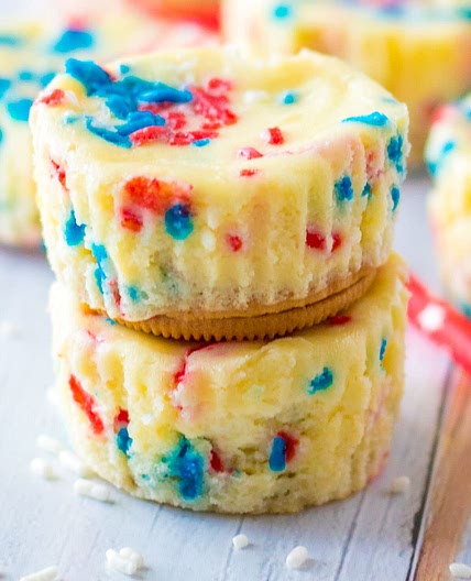 Patriotic Mini Cheesecakes