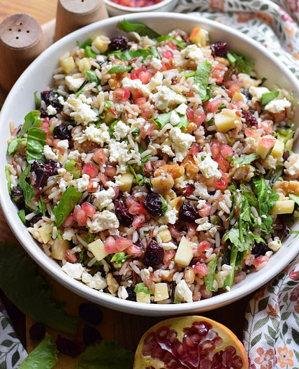 Wild Rice Pomegranate Salad