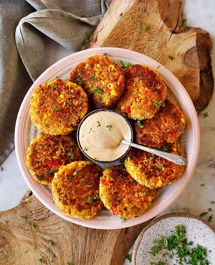 Vegetable Chickpea Fritters