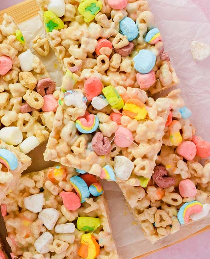 Lucky Charm Rice Krispie Treats