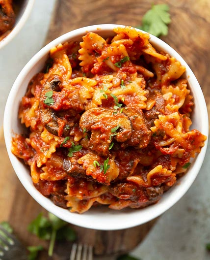 Tomato Mushroom Pasta
