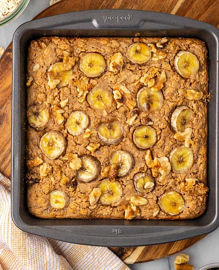 Banana Bread Baked Oatmeal
