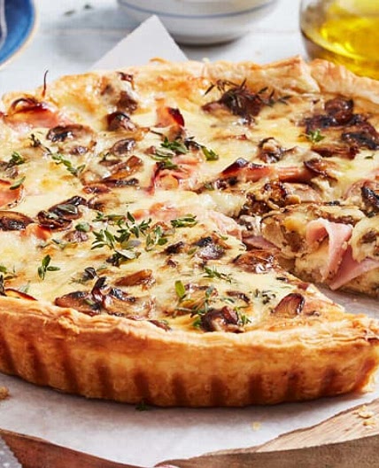 Schinken-Pilz-Quiche