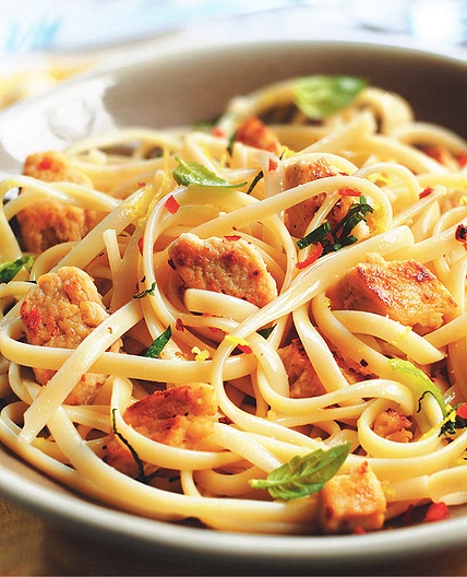 Quorn Vegetarian Chicken Pieces Lemon and Chilli Linguine