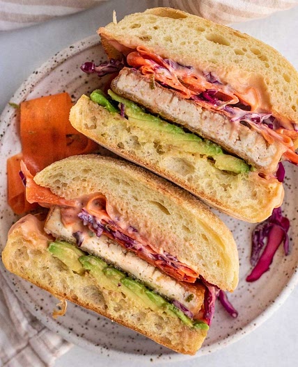 Teriyaki Tofu Sandwich