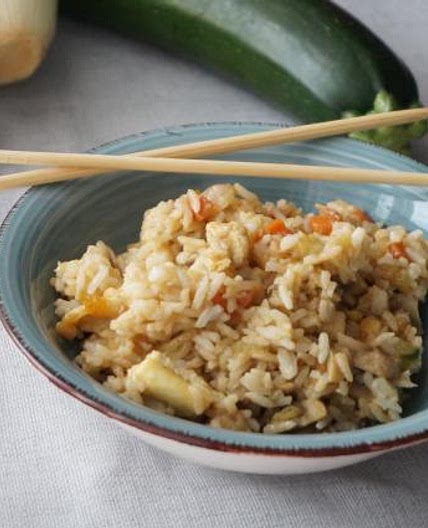 Receta de Arroz frito japonés