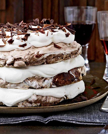 Hazelnut-and-Chocolate Meringue Cake