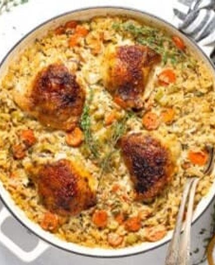 Easy Chicken Rice Casserole