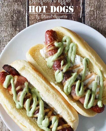 Jalapeno Popper Bacon Wrapped Hot Dog