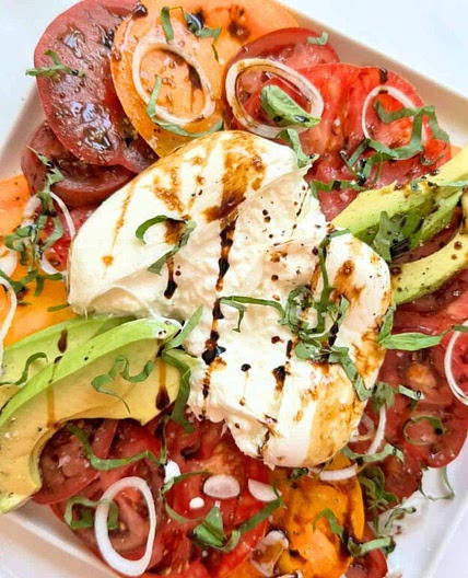 Easy Burrata Caprese