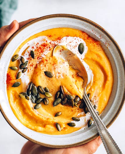 Warming Red Lentil Sweet Potato Soup (Instant Pot!)