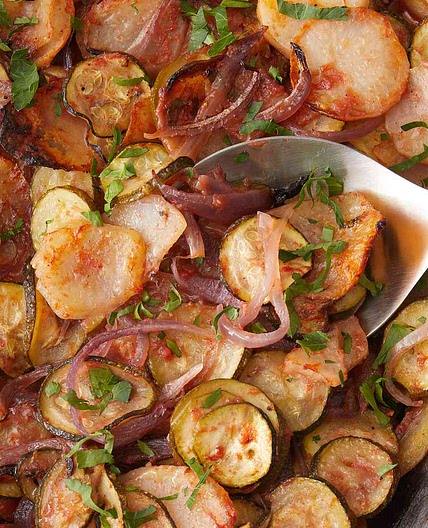 Briam (Greek Baked Zucchini and Potatoes)