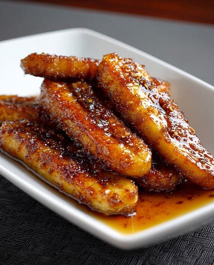Quick Fried Banana With Brown Sugar