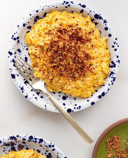 Cheesy Butternut Squash Orzo