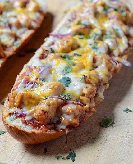 BBQ Chicken French Bread Pizza