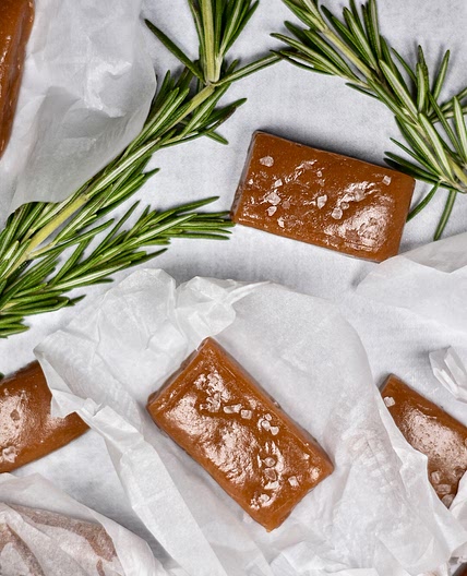Rosemary Sea Salt Caramels